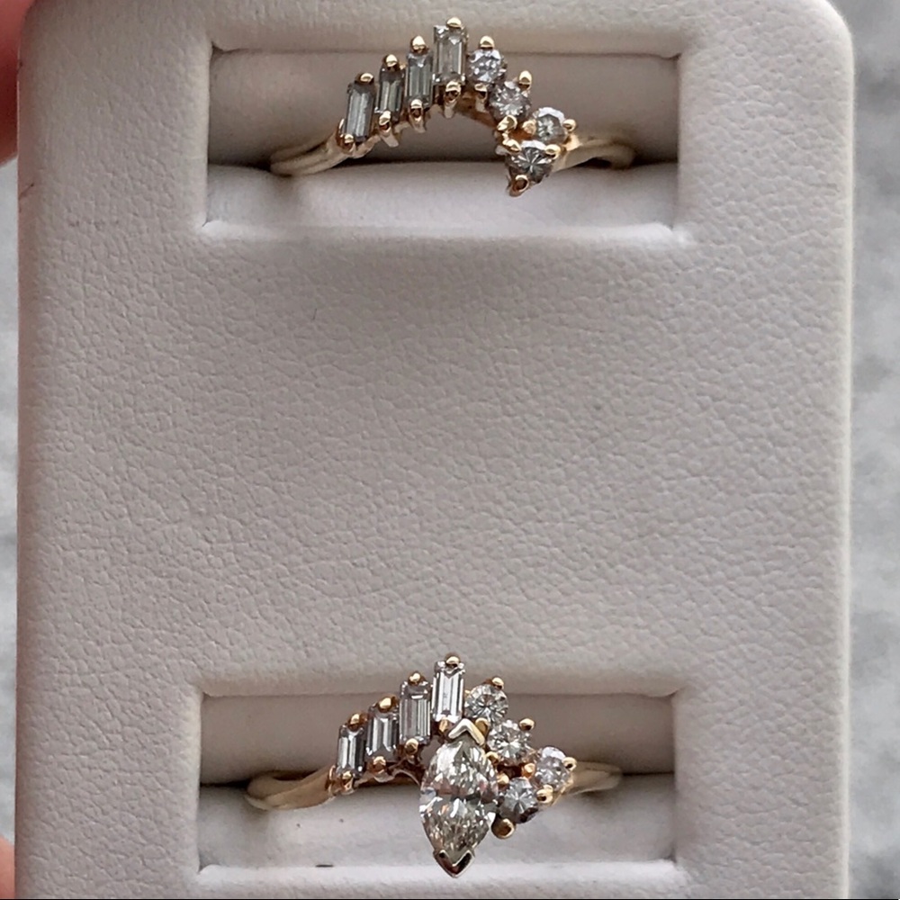 ❌❌❌SOLD❌❌❌DIAMONDS IN 14 KT GOLD RING - Picture 5 of 16